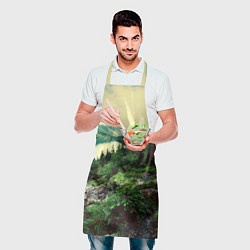 Фартук кулинарный Красивый лес, цвет: 3D-принт — фото 2