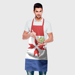Фартук кулинарный Мордовия, цвет: 3D-принт — фото 2