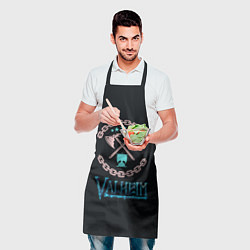 Фартук кулинарный Valheim лого и цепи, цвет: 3D-принт — фото 2