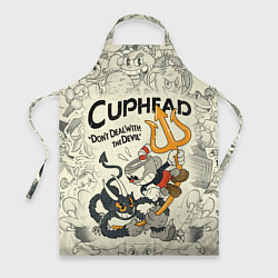 Фартук кулинарный Cuphead and Devil, цвет: 3D-принт
