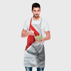 Фартук кулинарный 3D SPORT STYLE RED WHITE, цвет: 3D-принт — фото 2
