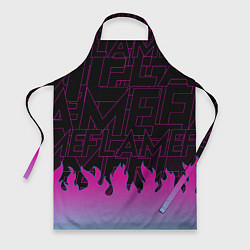 Фартук кулинарный РОЗОВОЕ ПЛАМЯ PINK FLAME, цвет: 3D-принт