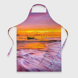 Фартук кулинарный Закат на пляже, цвет: 3D-принт
