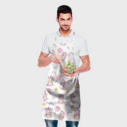 Фартук кулинарный Единороги, цвет: 3D-принт — фото 2