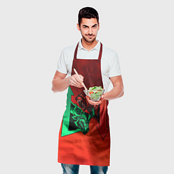 Фартук кулинарный Бык VS Медведь, цвет: 3D-принт — фото 2