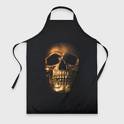 Фартук кулинарный Golden Skull, цвет: 3D-принт