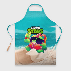 Фартук кулинарный Базз Buzz Brawl Stars пляж, цвет: 3D-принт