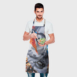 Фартук кулинарный Девушка арт, цвет: 3D-принт — фото 2