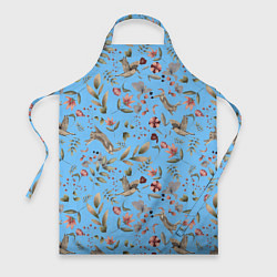 Фартук кулинарный Кролик и Синичка, цвет: 3D-принт