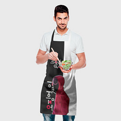 Фартук кулинарный Игра в кальмара SG, цвет: 3D-принт — фото 2