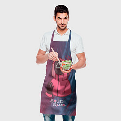 Фартук кулинарный Игра в кальмара Сериал, цвет: 3D-принт — фото 2