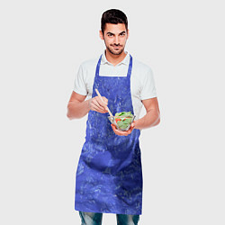 Фартук кулинарный Синие мазки, цвет: 3D-принт — фото 2