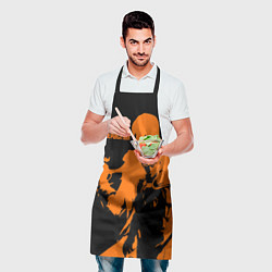 Фартук кулинарный Сайтама образ в силуэте One Punch-Man, цвет: 3D-принт — фото 2
