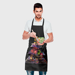 Фартук кулинарный Елка Brawl Stars, цвет: 3D-принт — фото 2