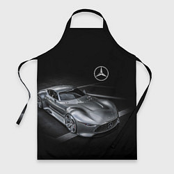 Фартук кулинарный Mercedes-Benz motorsport black, цвет: 3D-принт