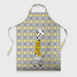 Фартук кулинарный Милая жирафа в шарфе, цвет: 3D-принт