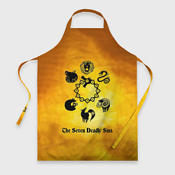 Фартук кулинарный Все 7 смертных грехов, цвет: 3D-принт