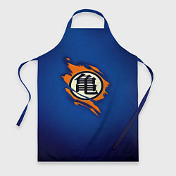 Фартук кулинарный Рваный логотип Гоку Dragon Ball, цвет: 3D-принт