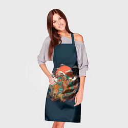 Фартук кулинарный Осенний Закат, цвет: 3D-принт — фото 2