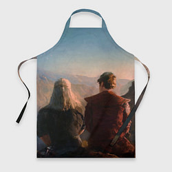 Фартук кулинарный Ведьмак и Лютик, цвет: 3D-принт