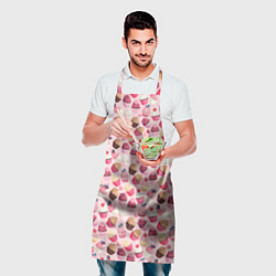Фартук кулинарный Пирожные с Ягодами, цвет: 3D-принт — фото 2