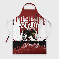 Фартук кулинарный BLOOD BLACK AND WHITE BENDY AND THE INK MACHINE, цвет: 3D-принт