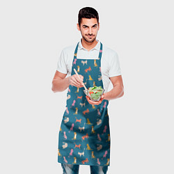 Фартук кулинарный Тигрята на темном фоне, цвет: 3D-принт — фото 2