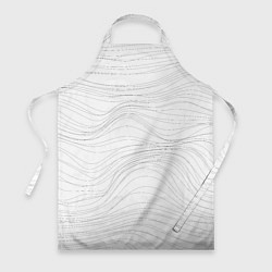 Фартук кулинарный Белые волны, цвет: 3D-принт