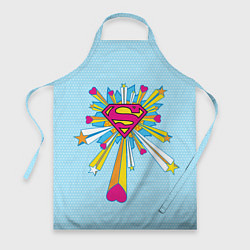 Фартук кулинарный Logo The 14th of February Superman, цвет: 3D-принт