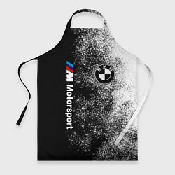 Фартук кулинарный БМВ Черно-белый логотип, цвет: 3D-принт
