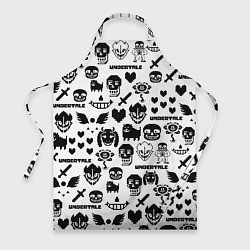 Фартук UNDERTALE WHITE PATTERN