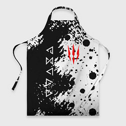 Фартук кулинарный The Witcher black & white, цвет: 3D-принт