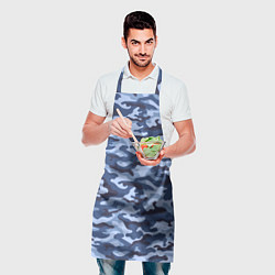 Фартук кулинарный Синий Камуфляж Camouflage, цвет: 3D-принт — фото 2
