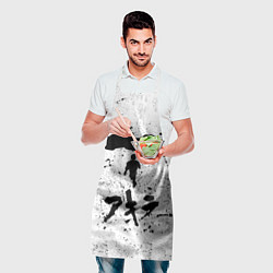 Фартук кулинарный Akira черный постер, цвет: 3D-принт — фото 2