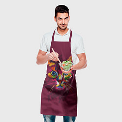 Фартук кулинарный Кошечка в ярких красках, цвет: 3D-принт — фото 2