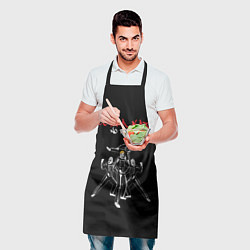 Фартук кулинарный Кобра Кай - Джонни скелет, цвет: 3D-принт — фото 2