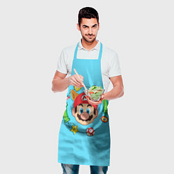 Фартук кулинарный Марио с ушками, цвет: 3D-принт — фото 2