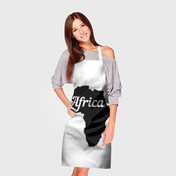 Фартук кулинарный Африка черно-белая двусторонняя, цвет: 3D-принт — фото 2