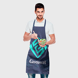 Фартук кулинарный GENSHIN IMPACT - ГЕО Графика, цвет: 3D-принт — фото 2