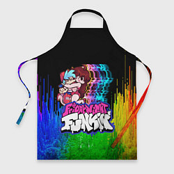 Фартук кулинарный Friday Night Funkin FNF Логотип, цвет: 3D-принт