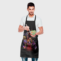 Фартук кулинарный Five Nights at Freddys: Security Breach персонажи, цвет: 3D-принт — фото 2