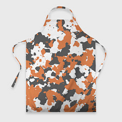 Фартук кулинарный Orange Camo, цвет: 3D-принт