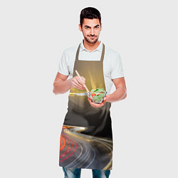 Фартук кулинарный BMW Night route, цвет: 3D-принт — фото 2