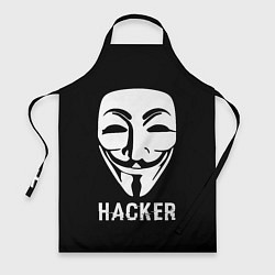 Фартук кулинарный HACKER Маска V, цвет: 3D-принт