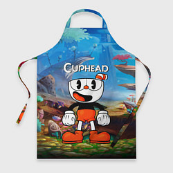 Фартук кулинарный Cuphead Красная чашечка, цвет: 3D-принт