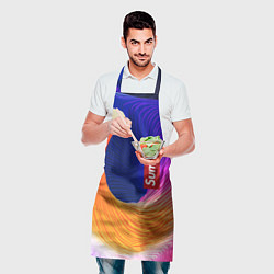 Фартук кулинарный Цветная волна Summer, цвет: 3D-принт — фото 2