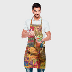 Фартук кулинарный Пэчворк Лоскутное одеяло Patchwork Quilt, цвет: 3D-принт — фото 2