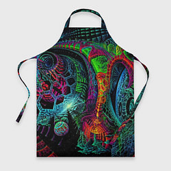 Фартук кулинарный Фантастическая авангардная композиция Абстракция F, цвет: 3D-принт