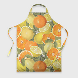 Фартук кулинарный Апельсины и Лимоны, цвет: 3D-принт
