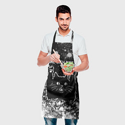 Фартук кулинарный Группа Nine Inch Nails и Рок Кот, цвет: 3D-принт — фото 2